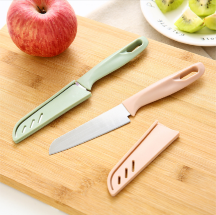Kitchen fruit cutting tool, stainless steel fruit peeler, portable knife UL-5019