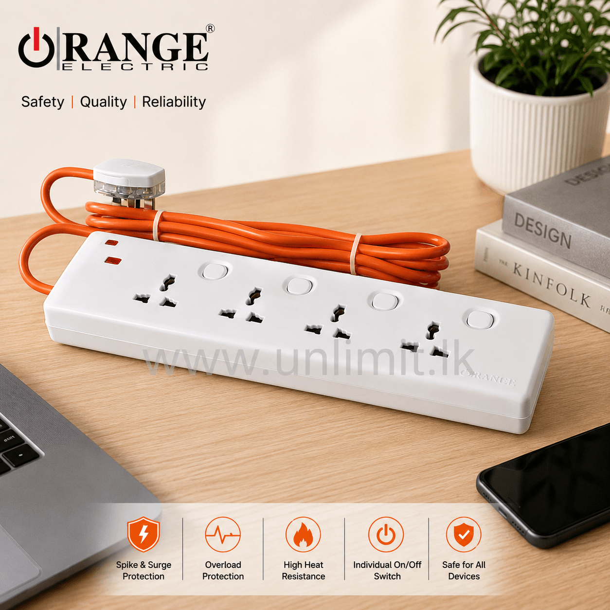 orange trailing socket