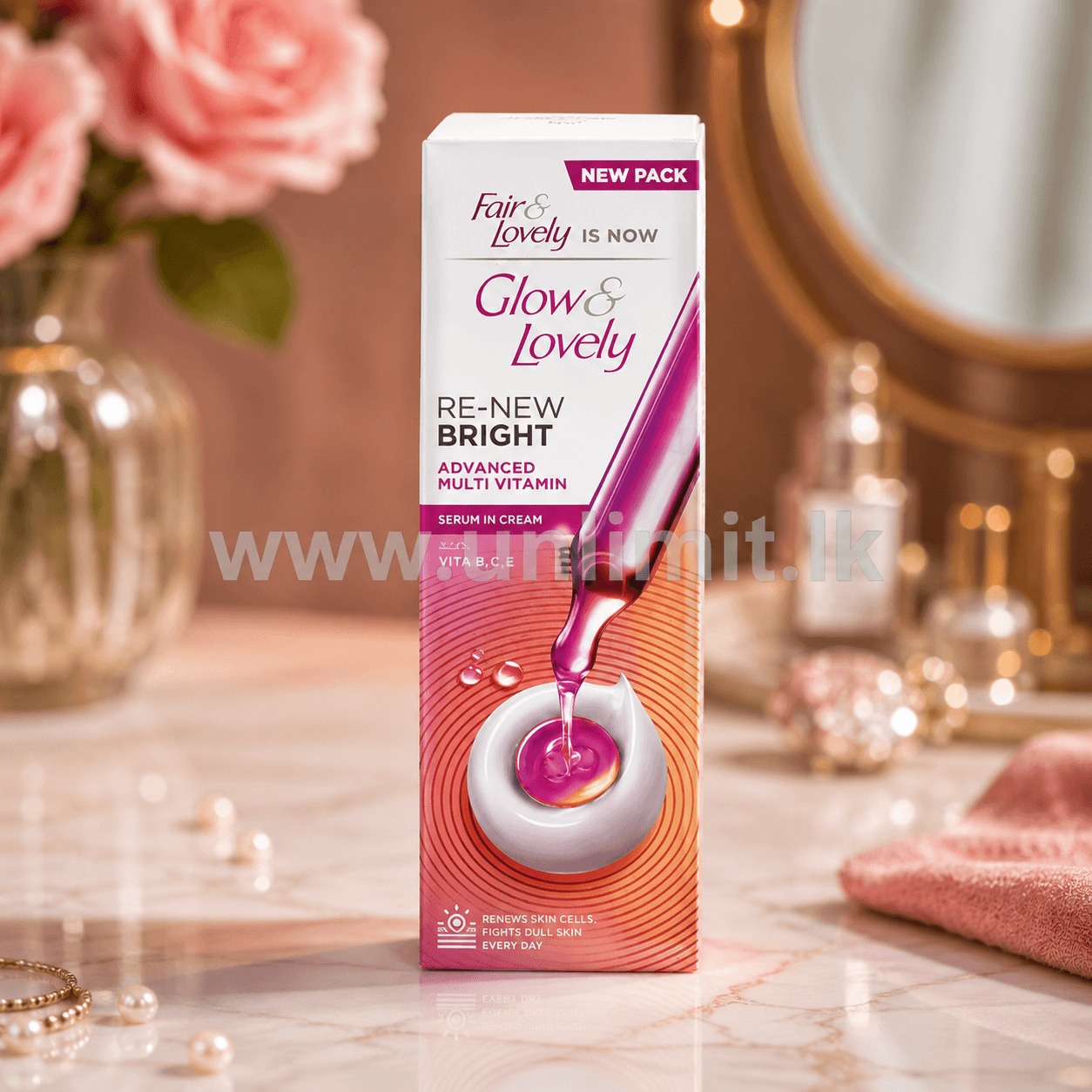 Glow & Lovely RE-NEW BRIGHT Advanced Multi Vitamin 15g 25g 50g