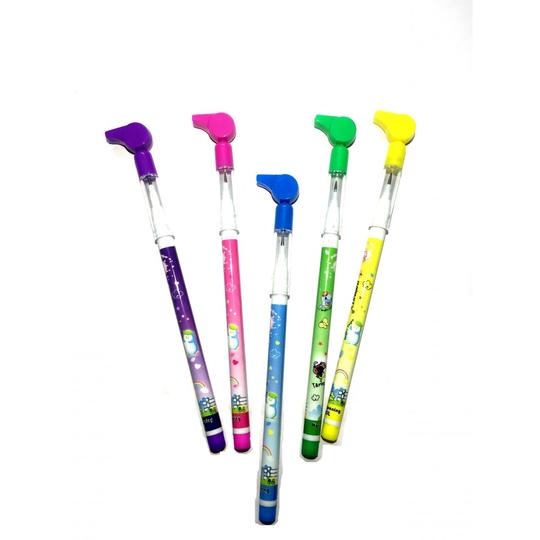 Colorful-Fan-Whistle-Assorted-Pencil-With-Non-Sharpening-Stacking-Lead