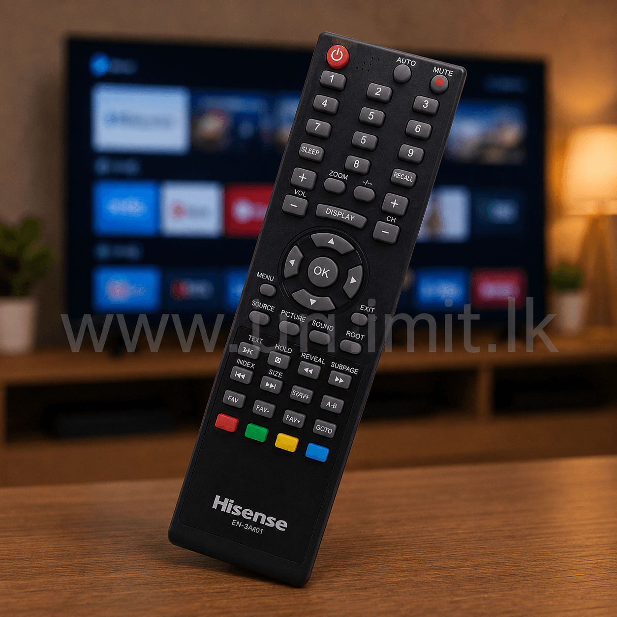 Hisense LCDLED TV Remote Controller EN-83801 UL-10055