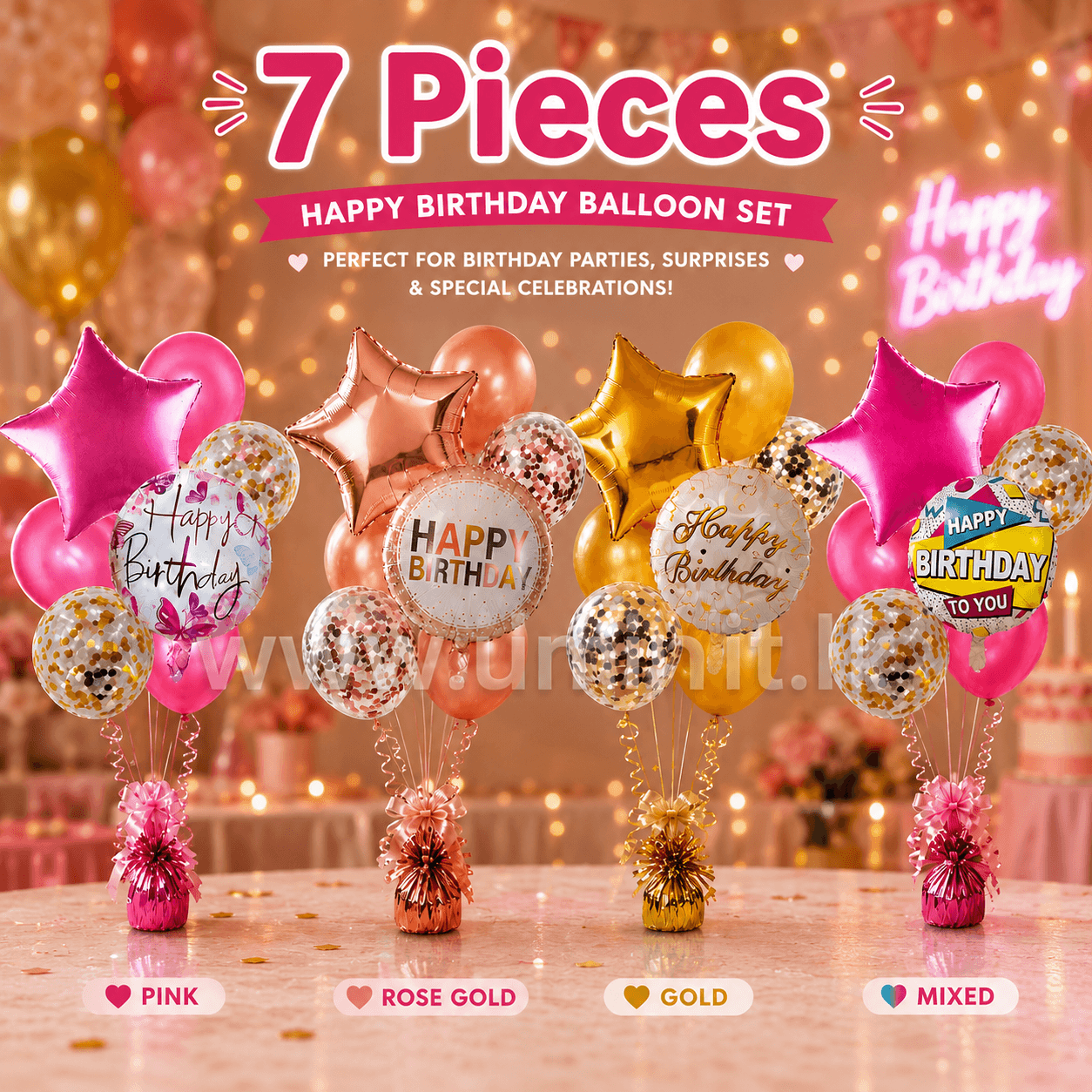 7Pcs Decoration Set UL-12020