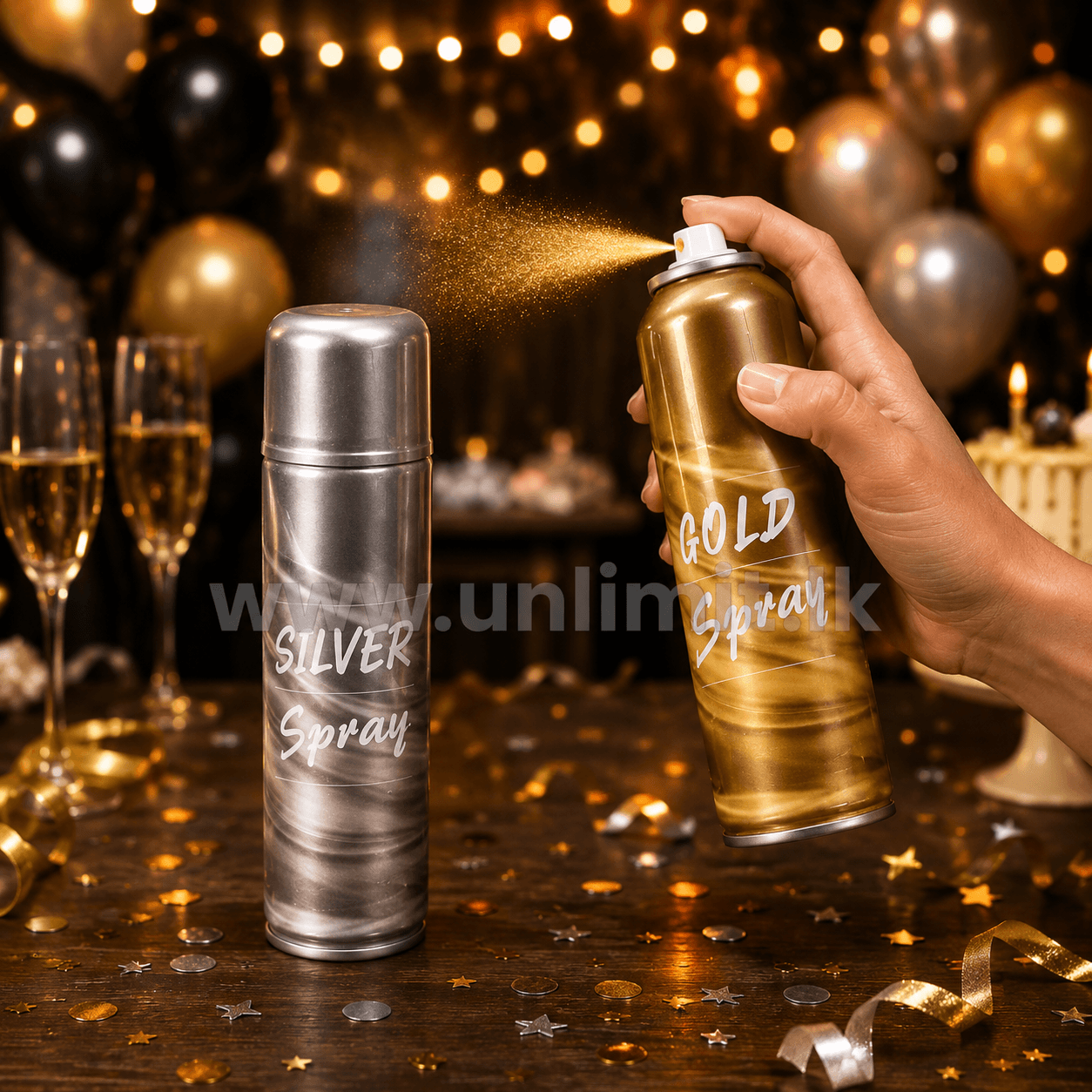 Snow Spray - Gold Silver