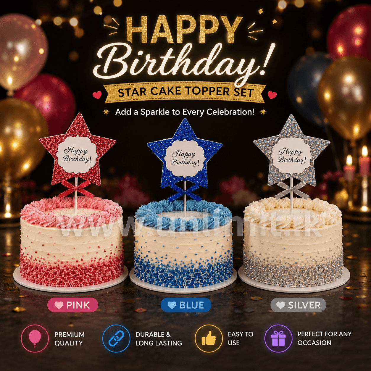 Star Cake Topper UL-12022