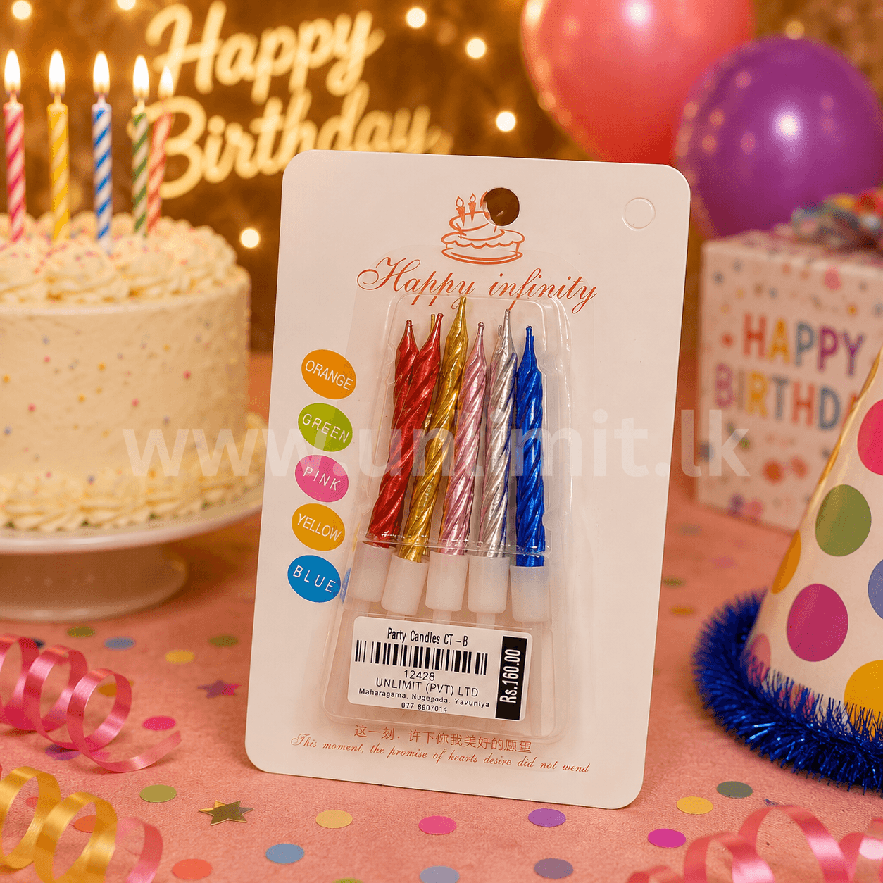 Party Candles CT-B UL-12428