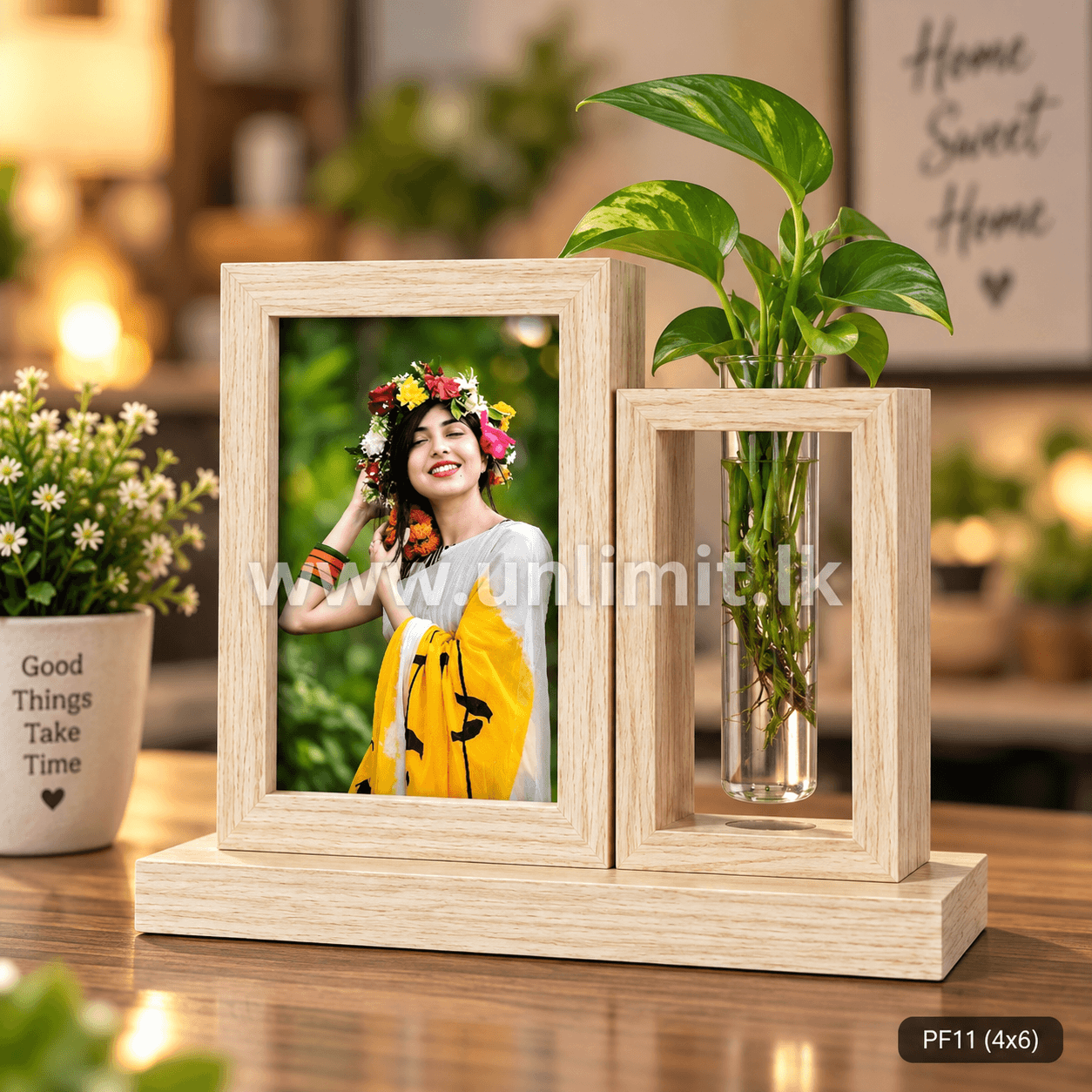 MDF Photo Frame with Vase PF11 UL-12607