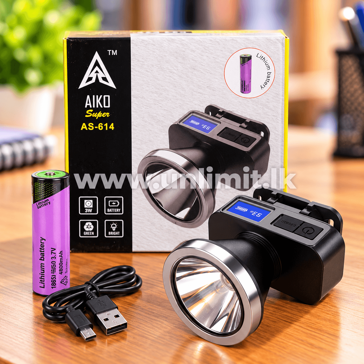 Aiko Headlight Torch AS-614 UL-12813