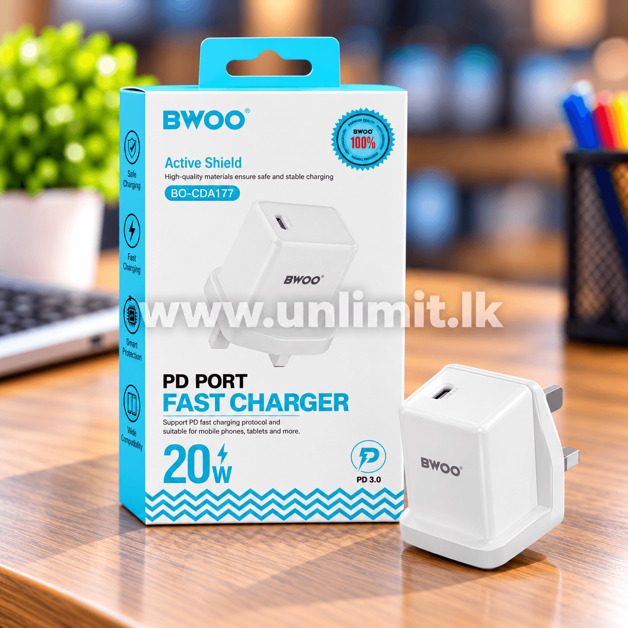 Bwoo PD Port Fast Charger 20W BO-CDA177 UL-12840